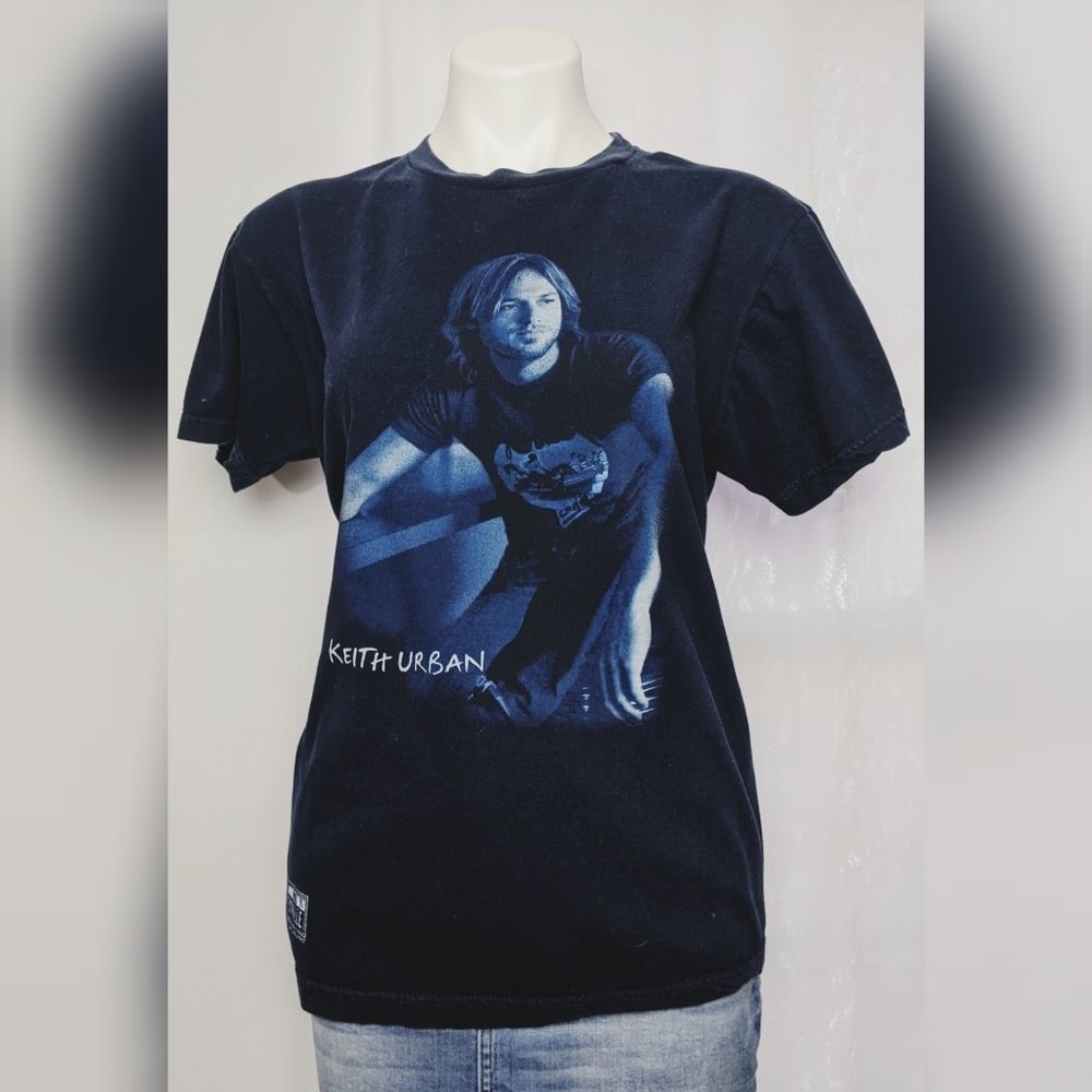 Keith Urban 2005 Navy Blue Concert T Shirt Sz L